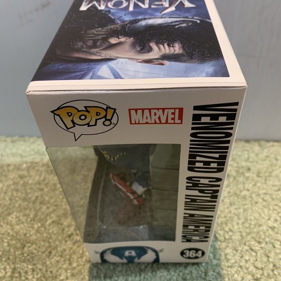 New Funko Pop #364 Venomized Captain America Walmart Exclusive Free Movie Ticket - Picture 2 of 3